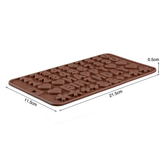 Silicone A to Z Letters+Happy Birthday / Numbers /Symbols Mould Chocolate Decorating Silicone Tray (2pcs)